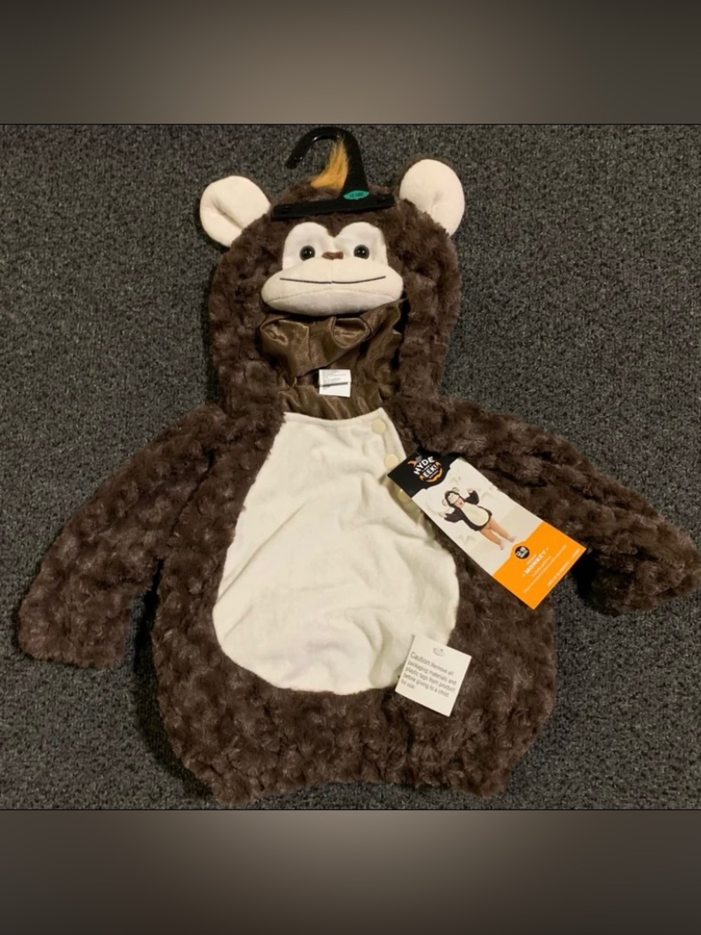 New size 12/18 month super soft plush monkey costume